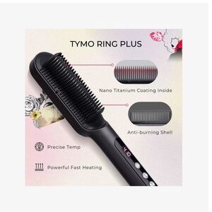 TYMO Ring Plus Hair Straightener Comb